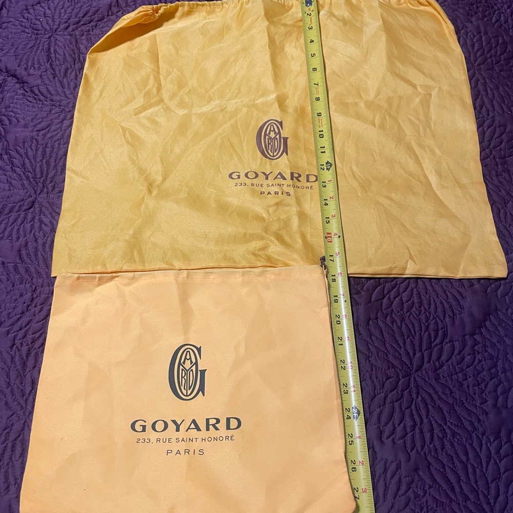 Goyard Mustard Yellow dust bags